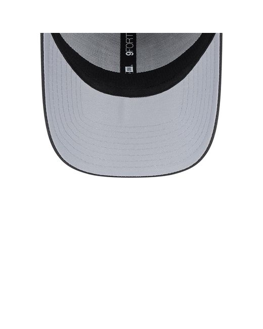 KTZ Black Nfl Shield Logo Nfl Draft 2024 Dark 9forty Stretch-snap Cap for men