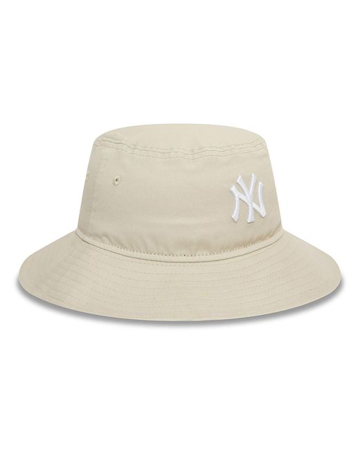 KTZ Natural New York Yankees Womens Mlb Stone Adventure Bucket Hat for men