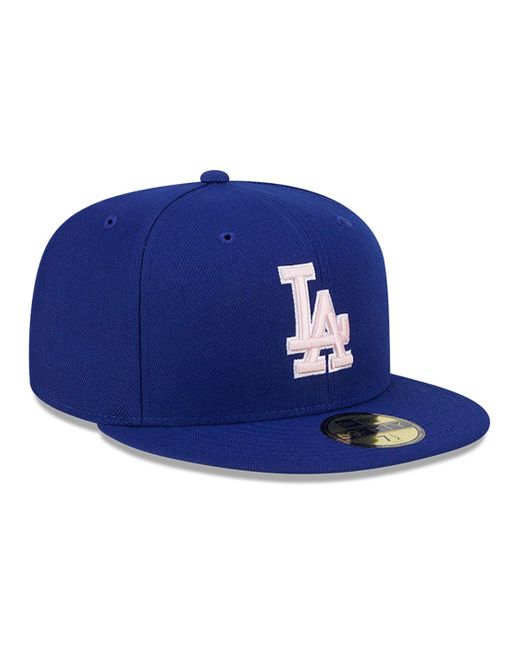 KTZ Blue La Dodgers Mlb Mother's Day 2024 Dark 59fifty Fitted Cap for men