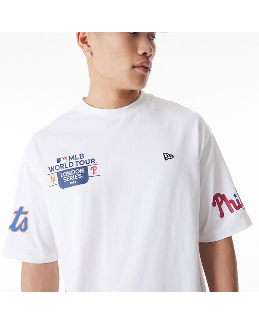 KTZ White Mlb Dueling Mlb Multi Patch Oversized T-shirt for men