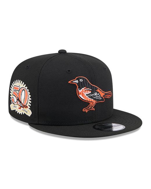 KTZ Black Baltimore Orioles Animal Fill 9fifty Snapback Cap for men