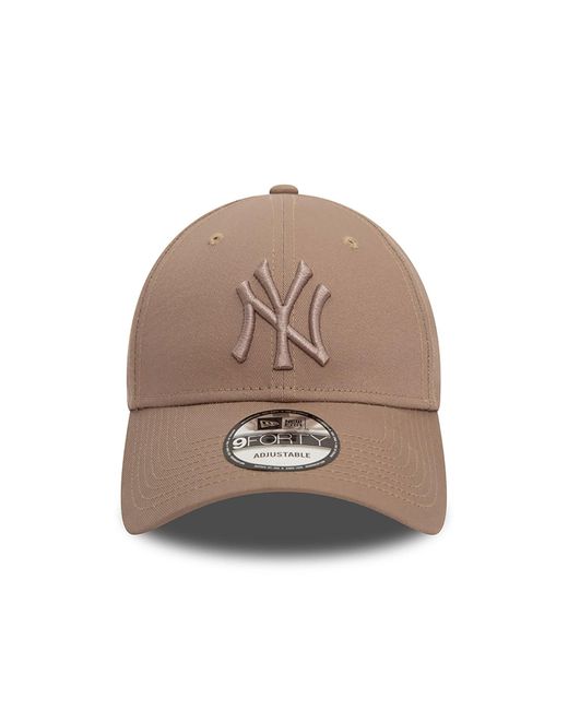 KTZ Brown New York Yankees League Essential Pastel 9forty Adjustable Cap for men