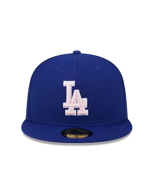 KTZ Blue La Dodgers Mlb Mother's Day 2024 Dark 59fifty Fitted Cap for men