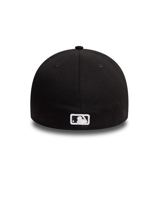 KTZ Black New York Yankees League Essential 39thirty A-frame Stretch Fit Cap for men