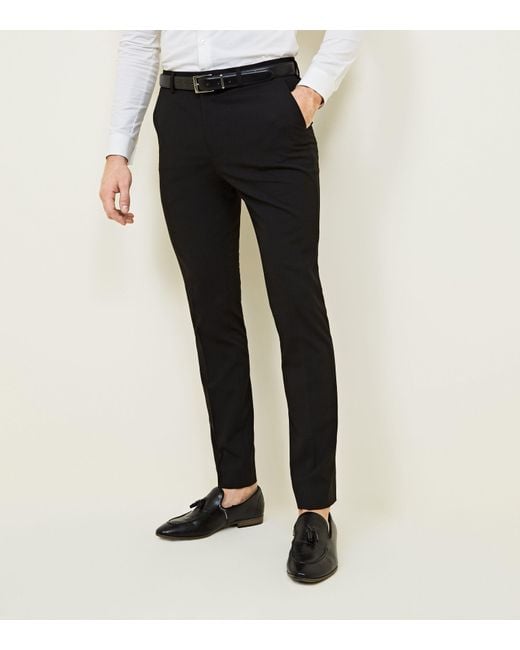 black slim trousers