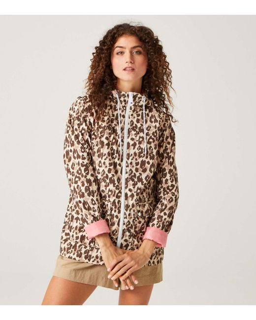 Regatta Brown Leopard Print Bayletta Waterproof Jacket New Look
