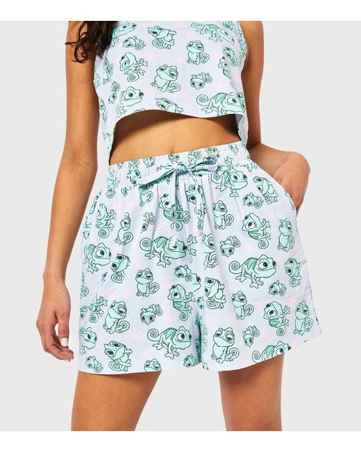 Skinnydip London Blue Multicoloured Pascal Disney Print Shorts New Look