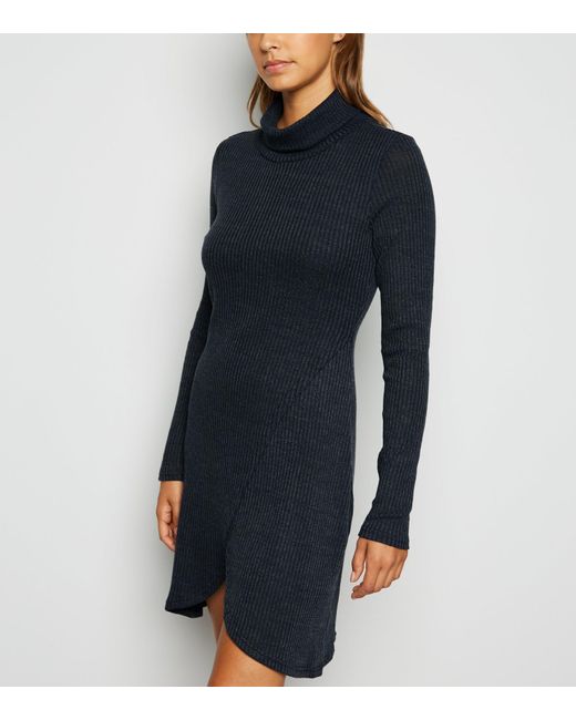 dark grey jumper dress