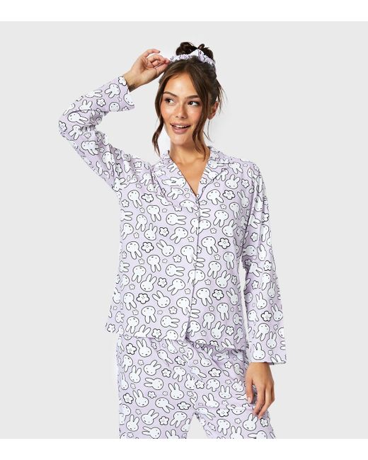 Skinnydip London White Miffy Scrunchie Pyjama Set New Look