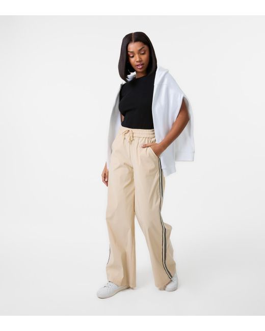 Pink Vanilla Natural Contrast Stripe Tracksuit Bottoms New Look
