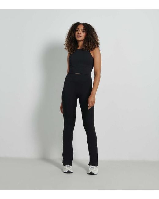 Rise Of Dawn Blue By Zara Mcdermott Flared Active Leggings New Look