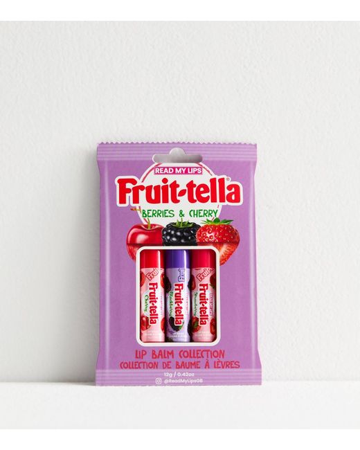 New Look Pink 3 Pack Multicoloured Fruitella Lip Balm Set