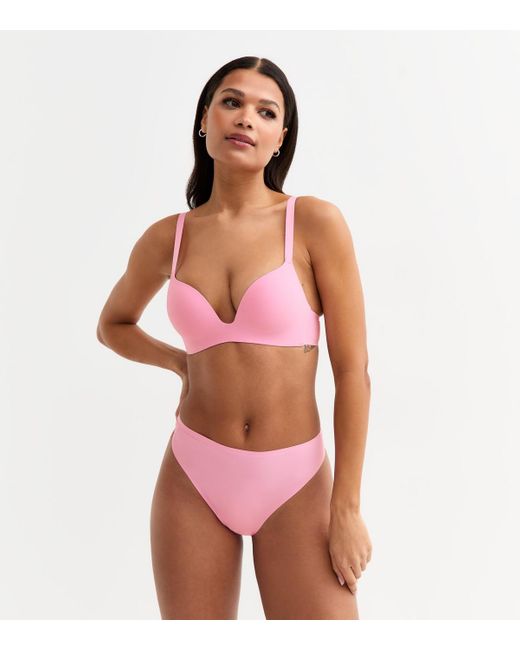 New Look Red Smooth High Waisted High Leg Thong