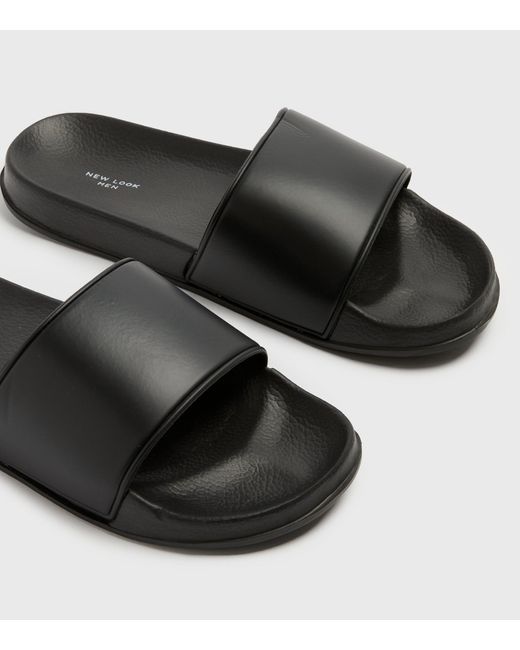 mens leather sliders
