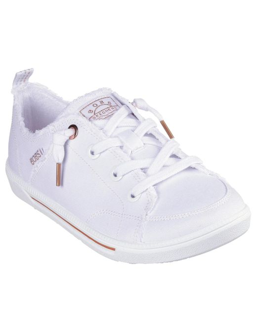 Skechers White Bobs B Cute Trainers New Look