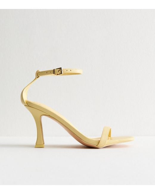 Public Desire Metallic Tempt Faux Leather Sandals New Look