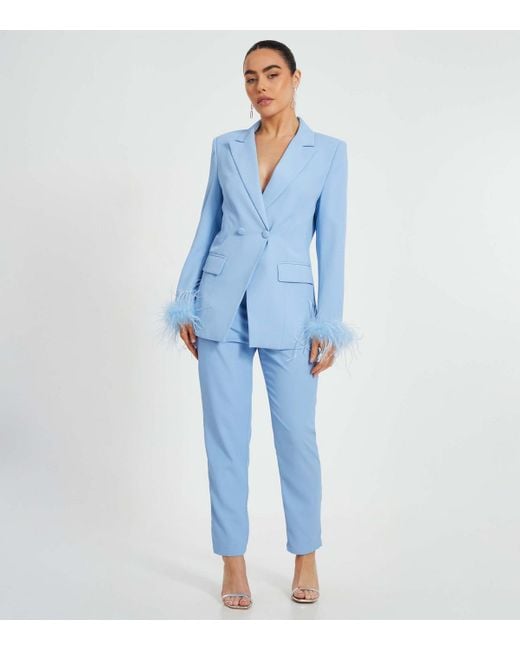 Quiz Blue Petite Light Trousers New Look