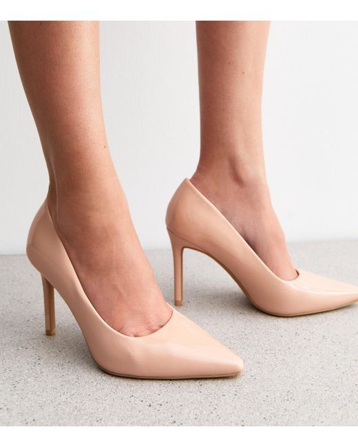 New Look Pink Stiletto Heel Pointed Toe Court Shoes