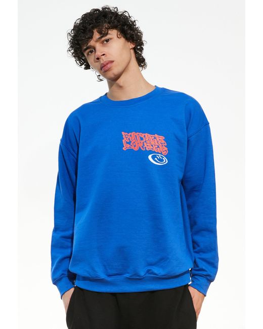 New Love Club Future Lovers Blue Sweat for Men | Lyst