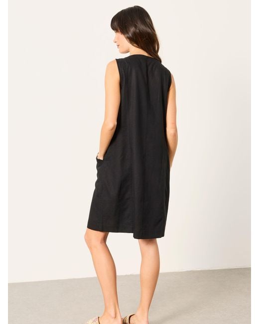 FatFace Black Fatface Jena Regular Linen Dress