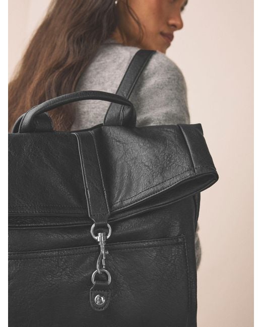 Next Black Slouchy Backpack