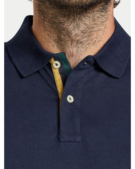 Raging Bull Blue Rugby Club Jersey Polo Shirt for men