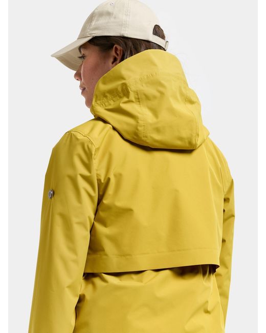 Didriksons Yellow Elsa Waterproof Coat