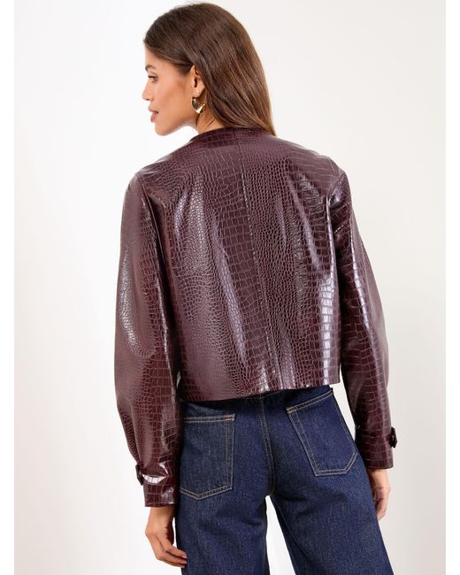 Lipsy Blue Collarless Jacket