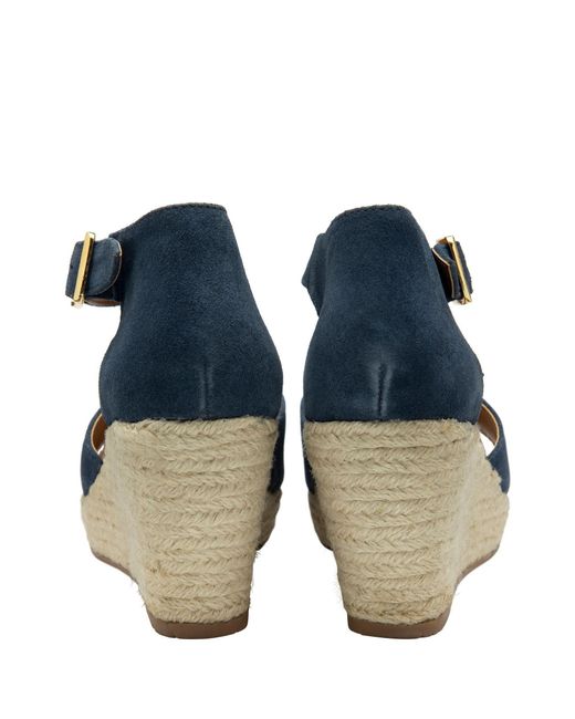 Ravel Black Open-Toe Wedge Sandals