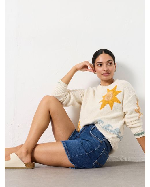 FatFace Blue Fatface Elsham Denim Shorts
