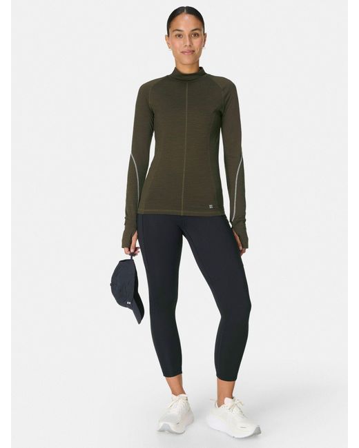 Sweaty Betty Blue 7/8 Length Winter Power Leggings