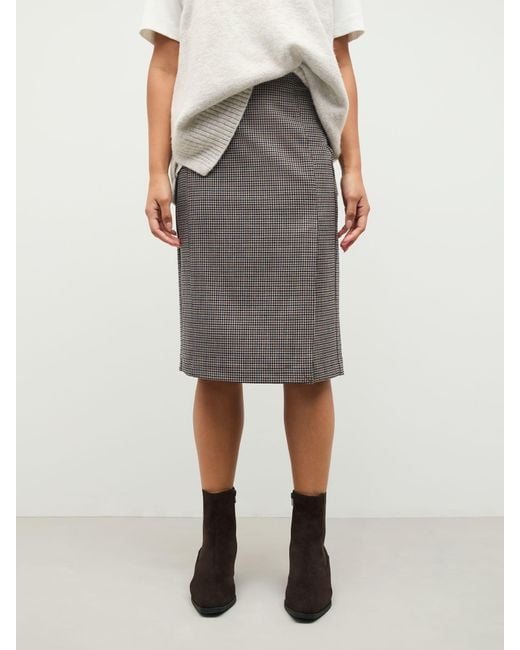 Next Natural Mini Check Pencil Skirt
