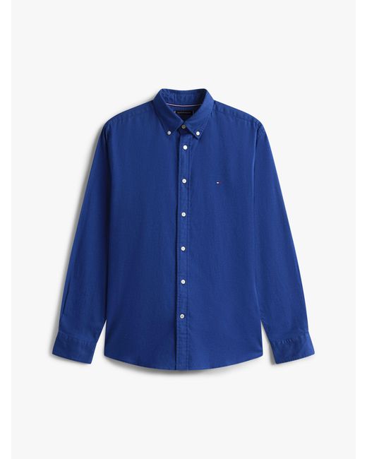 Tommy Hilfiger Blue Flex Regular Fit Flannel Shirt for men