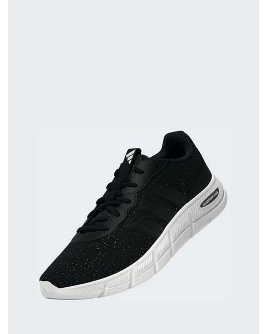 Adidas White Cloudfoam Flex Laceless Wide Fit Trainers