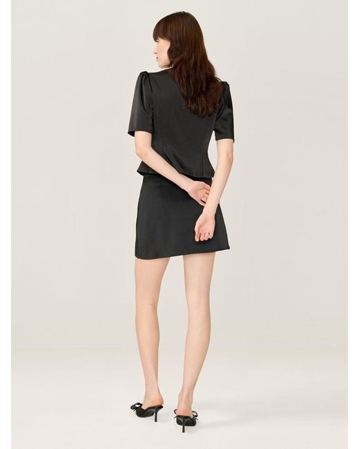 OMNES Black Lorelai Blouse