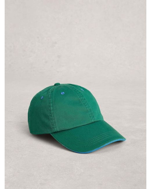 White Stuff Green Stuff Cotton Baseball Cap