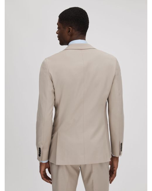 Reiss Natural Slim Fit Wool Blend Single Breasted Blazer for men
