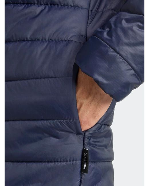 Adidas Originals Blue Adidas Terrex Essentials Climawarm Insulated Hooded Jacket for men