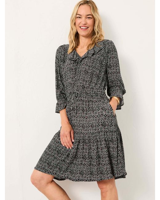 FatFace Gray Fatface Orla Petite Dress