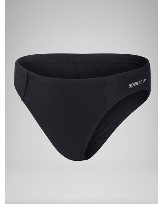 Speedo Blue Solid Classic Bikini Bottom