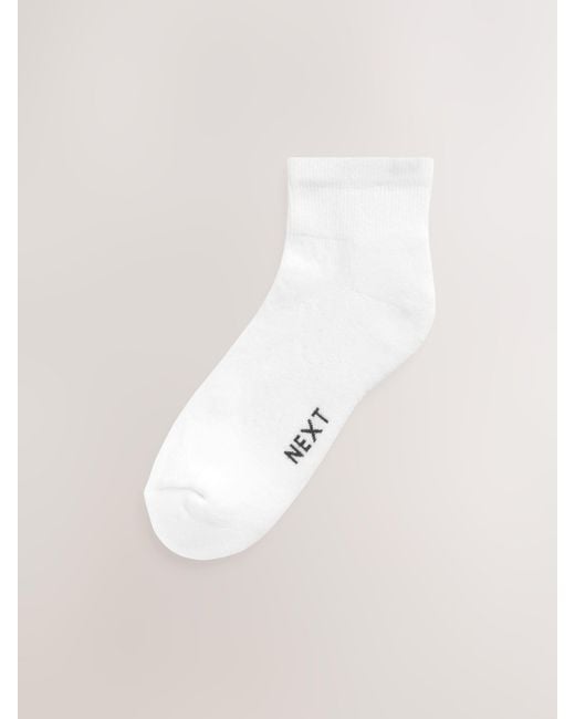 Next Natural Cushioned Mid Trainer Socks 5 Pack for men