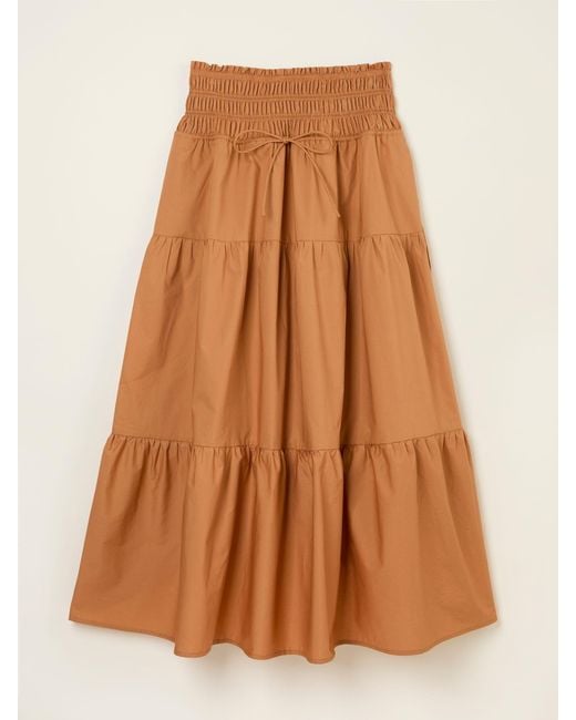 FatFace Orange Fatface Ricky Midi Skirt
