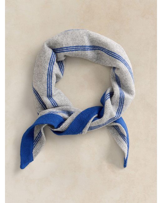 White Stuff Blue Eve Triangle Scarf