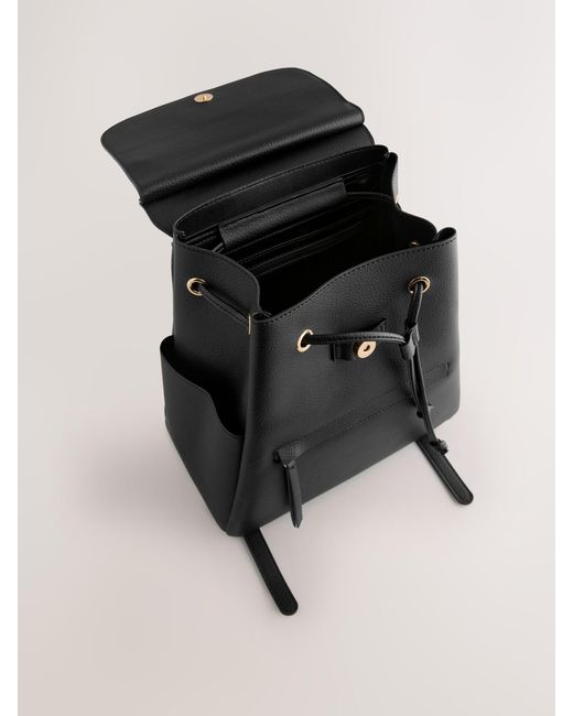 Next Black Front Pocket Rucksack