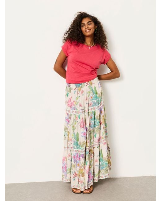 FatFace Green Fatface Jayla Maxi Skirt