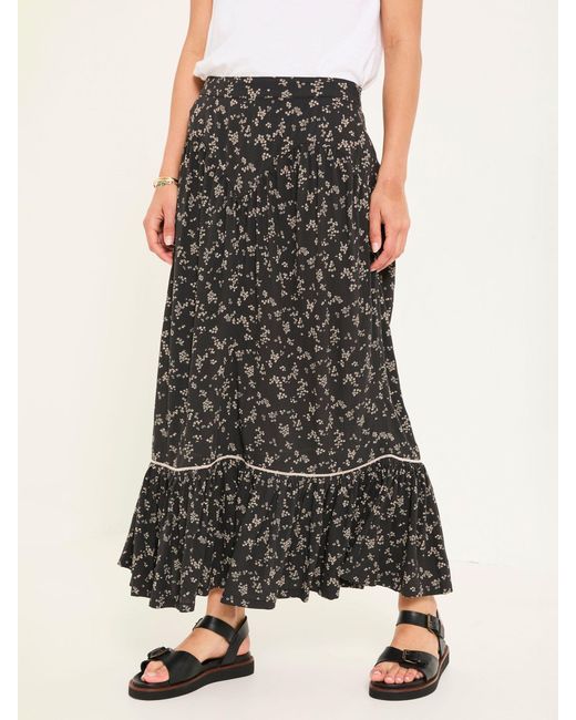 FatFace White Fatface Aurielle Maxi Skirt