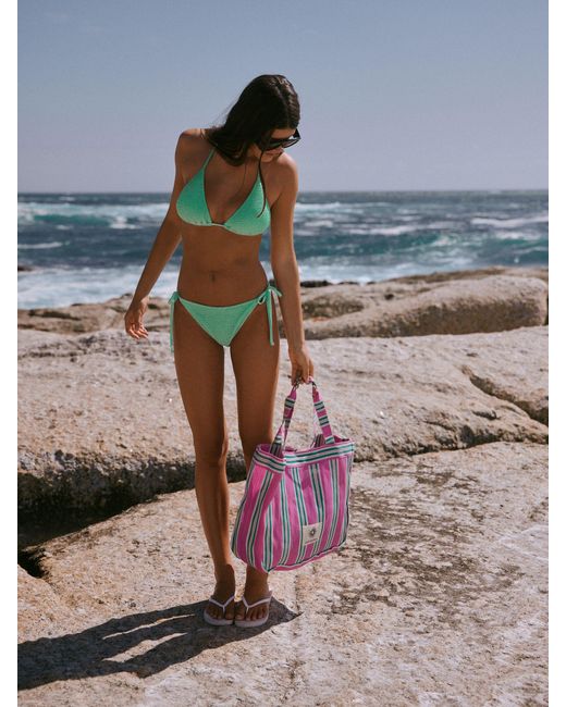 Self Multicolor Triangle Bikini