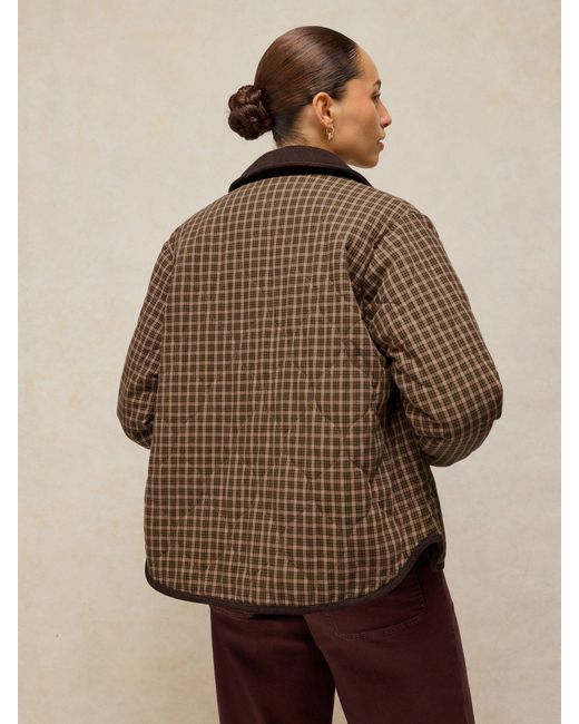 White Stuff Brown Arden Reversible Jacket