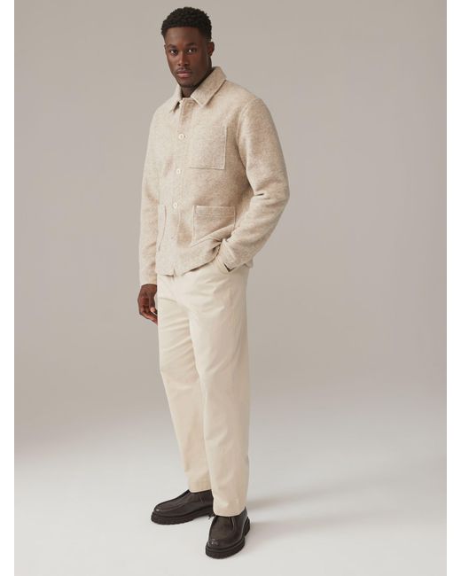 Next Borg Shacket With Woolklein in Natural für Herren