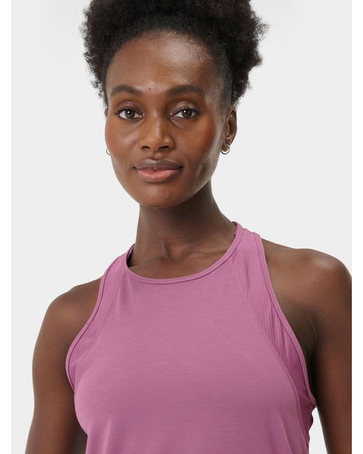 Sweaty Betty Purple Breathe Easy Mesh Run Vest